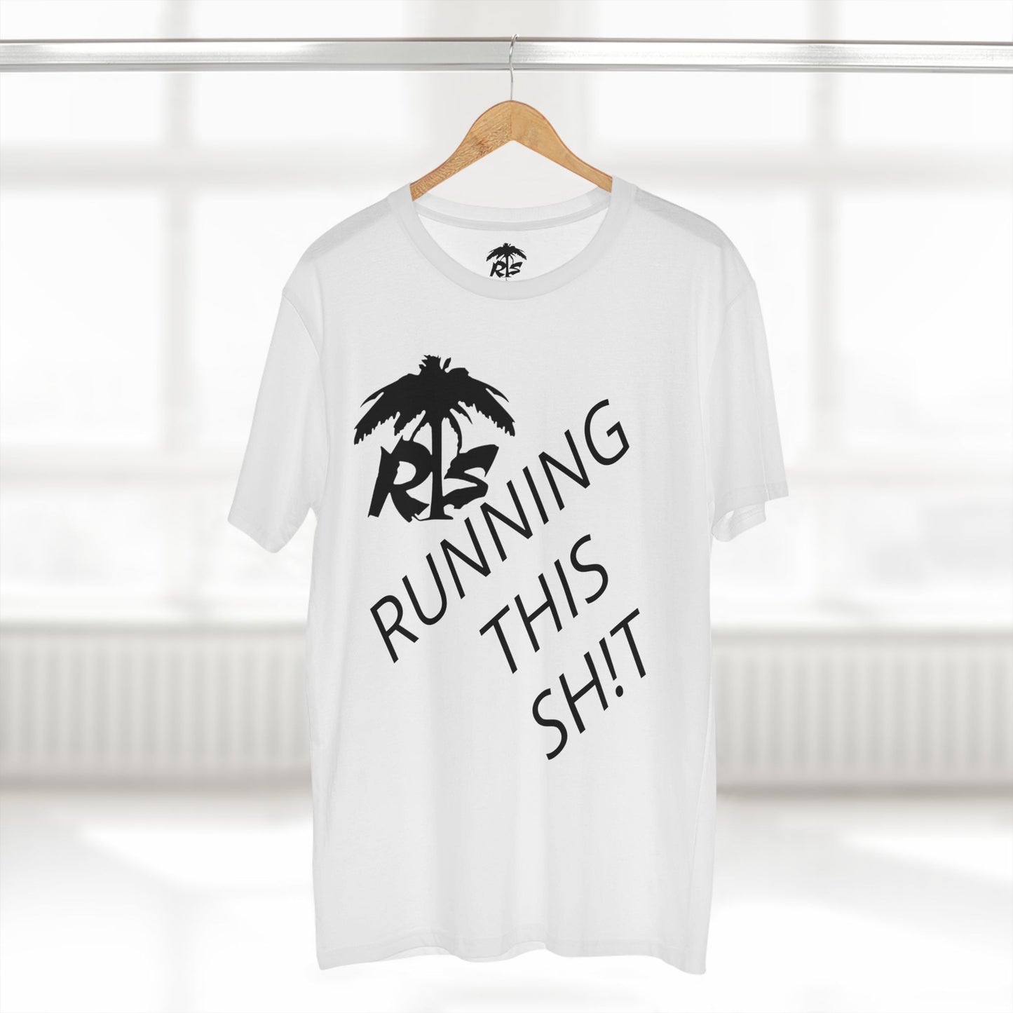 T-Shirt — "Running This Sh!t" Tropical Palm Graphic Tee