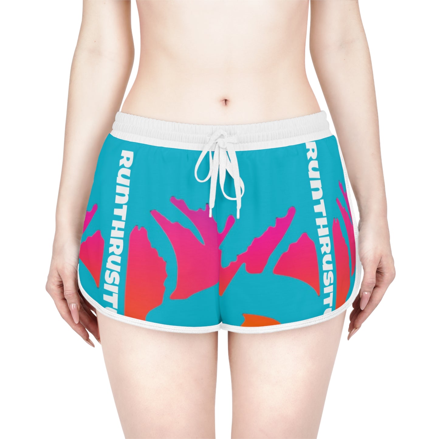 Women's Relaxed Summer Shorts, Trendy Beachwear, Vacation Shorts, Casual Lounge Shorts, Colorful AOP Shorts