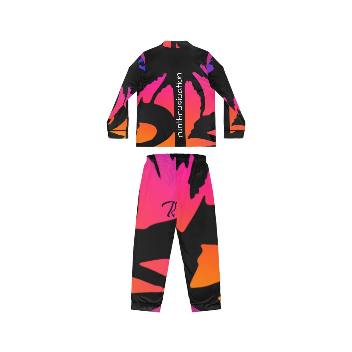 Women's Satin Pajamas (AOP)