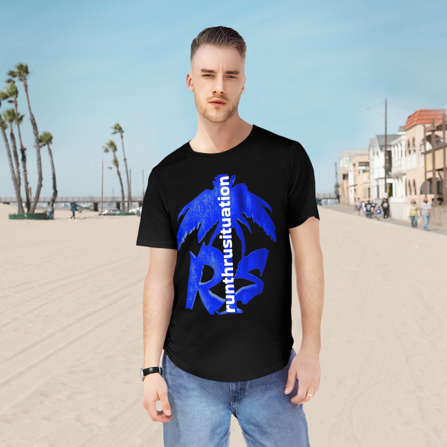 Men's Jersey Curved Hem Tee