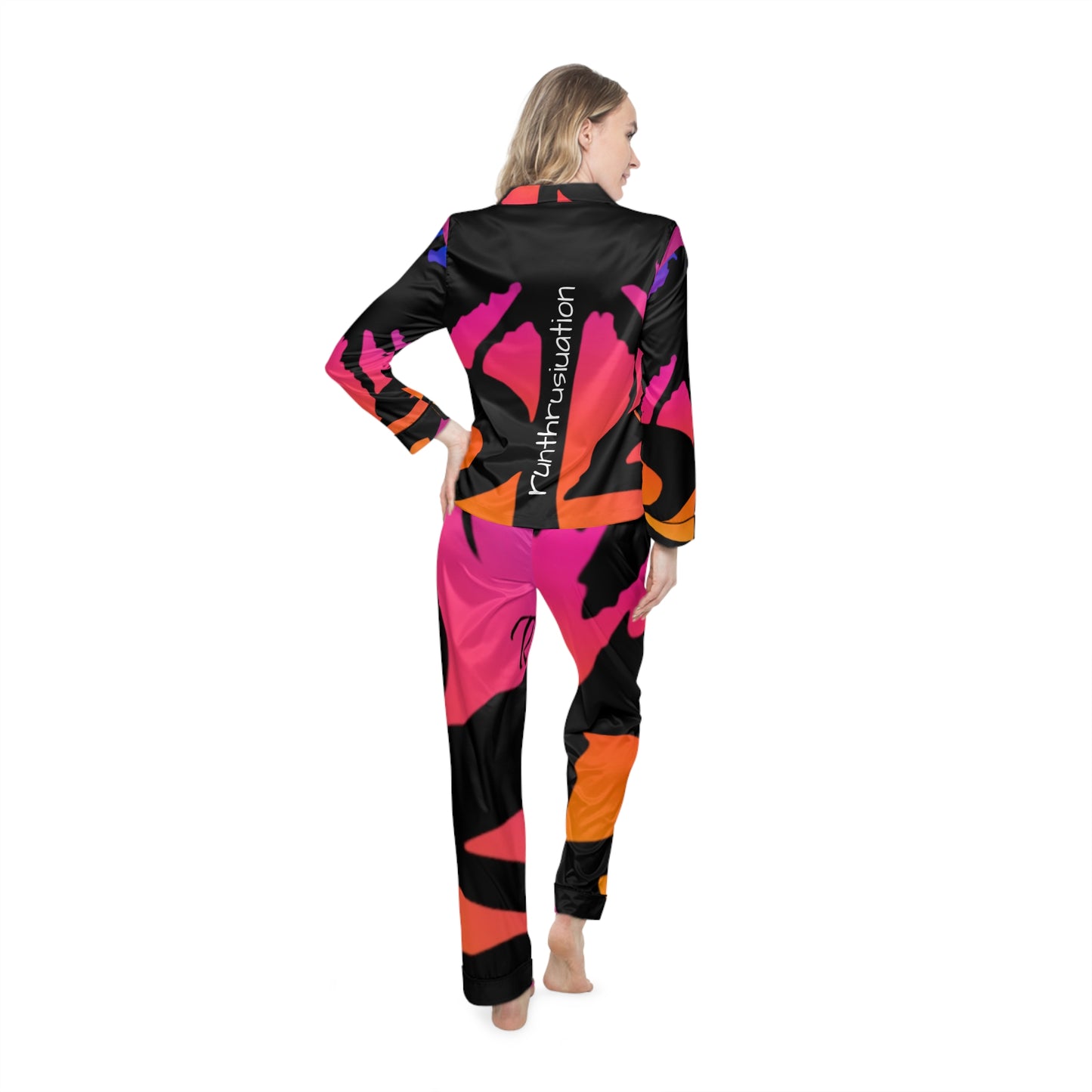 Women's Satin Pajamas (AOP)