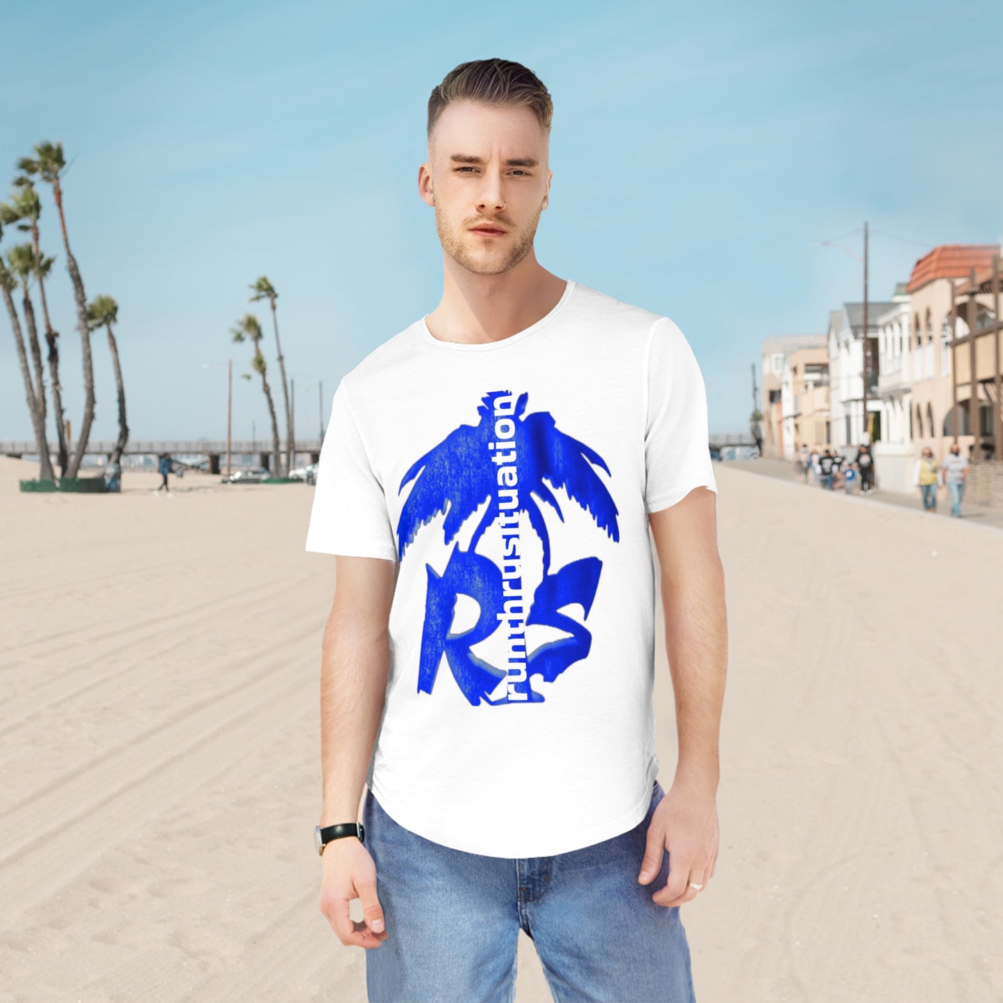 Men's Jersey Curved Hem Tee