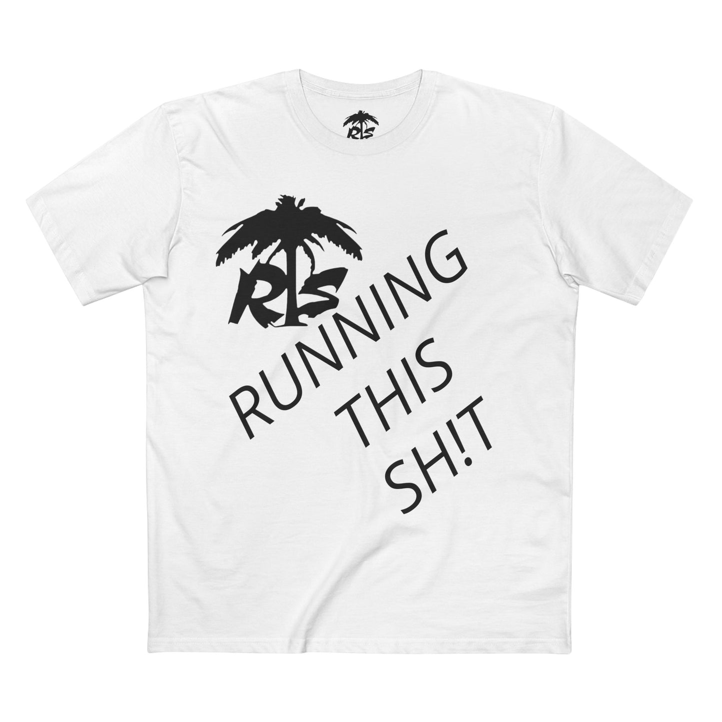 T-Shirt — "Running This Sh!t" Tropical Palm Graphic Tee