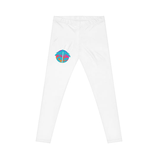 Tropical Vibes Women's Leggings, Relaxed Fit Activewear, Summer Fashion, Gift for Her, Yoga Pants