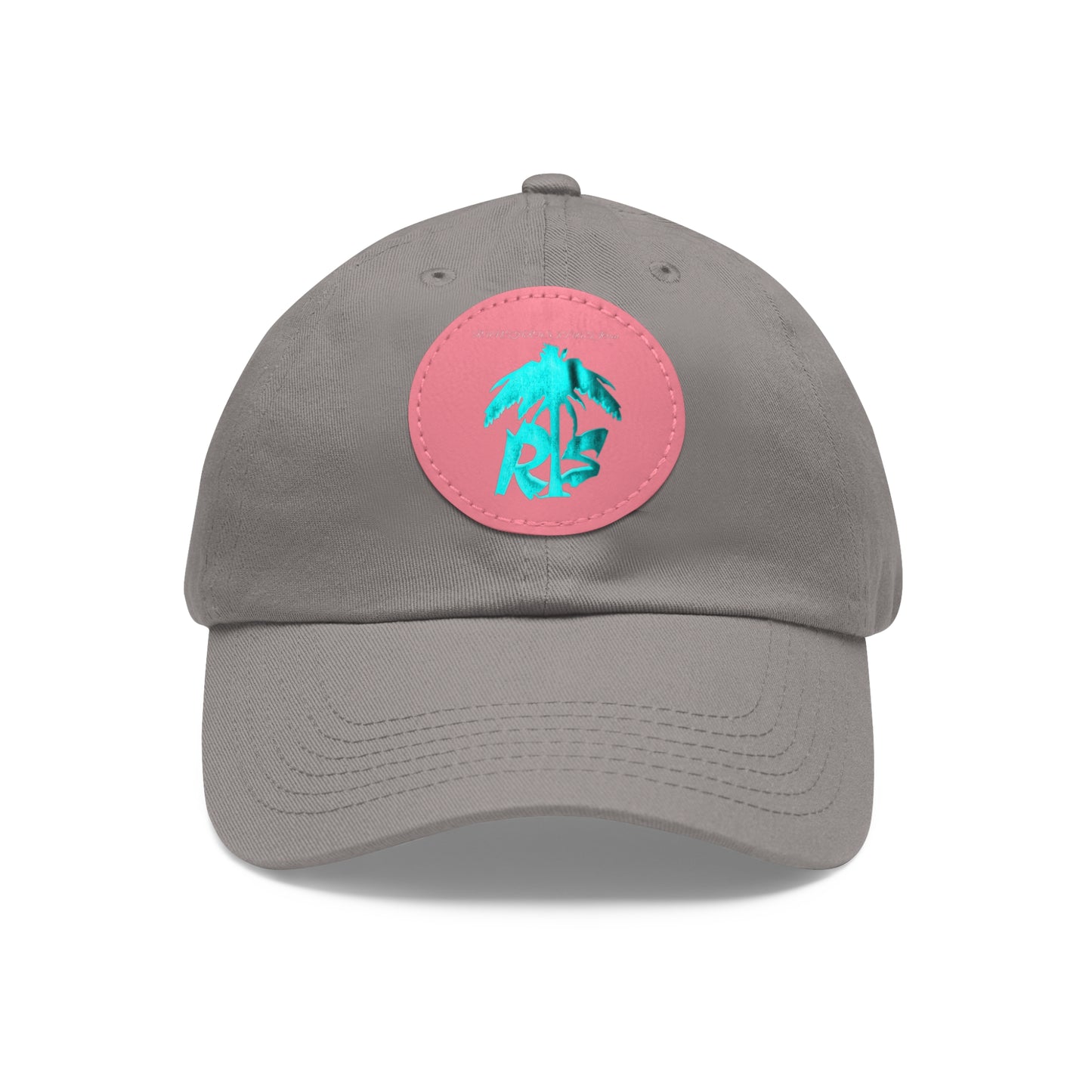 Dad Hat with Leather Patch (Round)