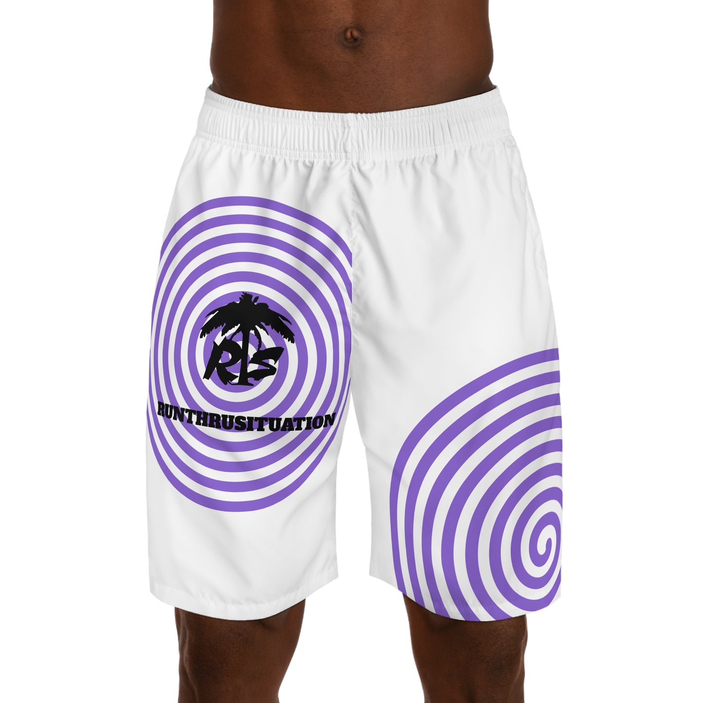 Men's AOP Jogger Shorts | Spiraled Design | Summer Wear, Beach Shorts, Activewear, Vacation, Casual Style