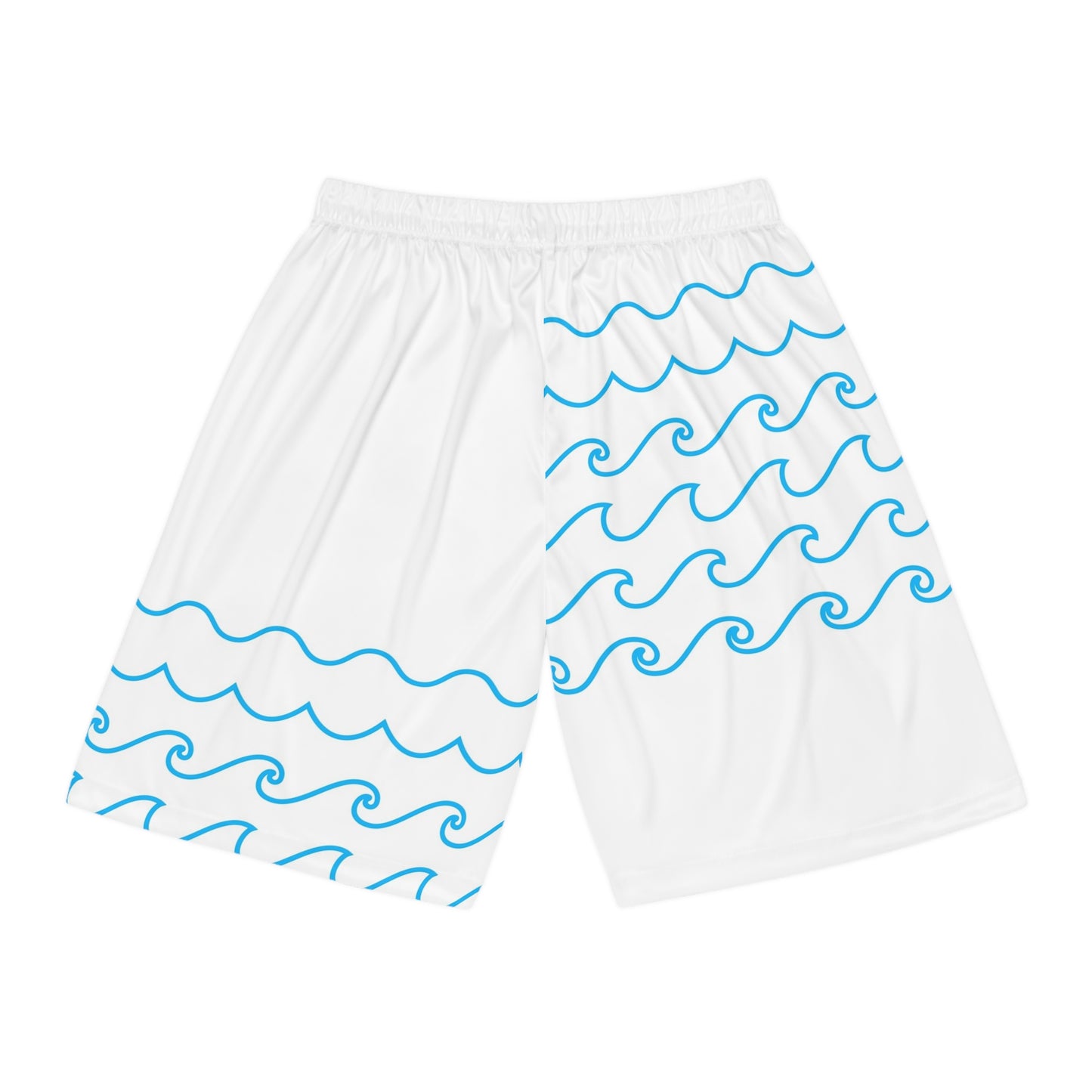 Basketball Shorts — 'Situation' Wave Print AOP Athletic Shorts