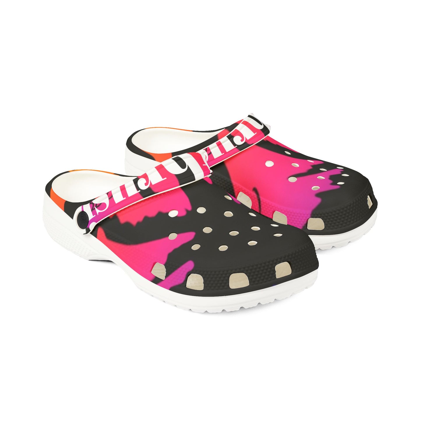 Vibrant AOP EVA Foam Clogs for Fun Footwear, Unique Pattern Shoes, Comfortable House Shoes, Garden Footwear, Gift for Her
