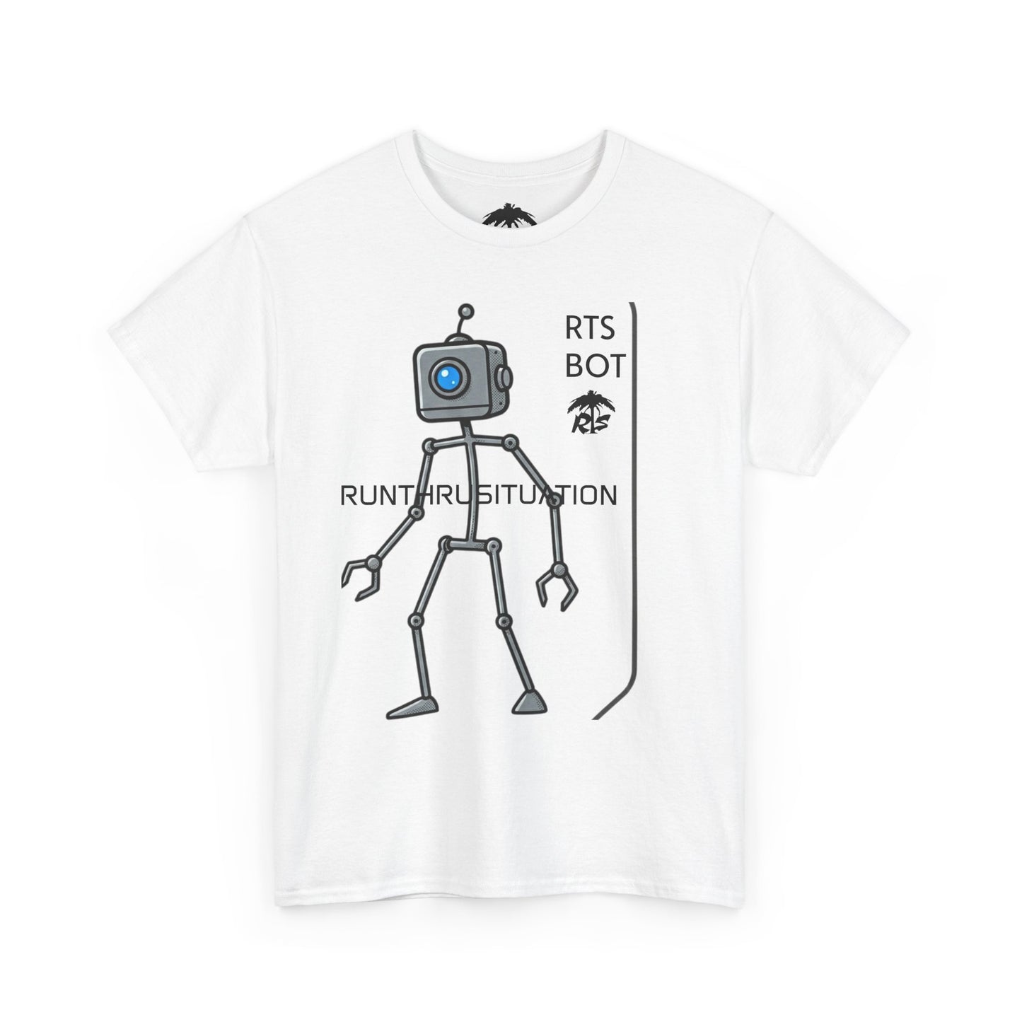 Robot Graphic Tee — "Run the Situation" Tech Bot T‑Shirt