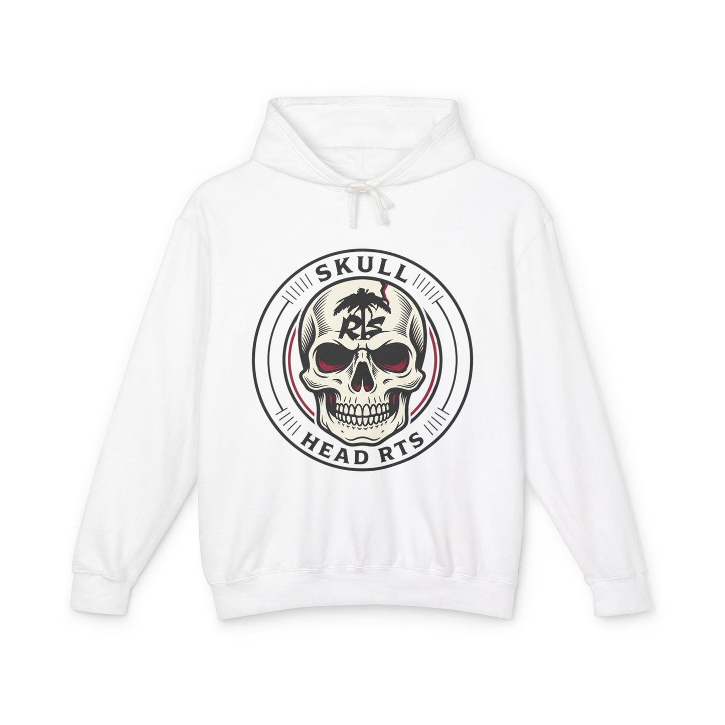 Skull Head Rts Graphic Hoodie — Vintage Skull Logo Pullover