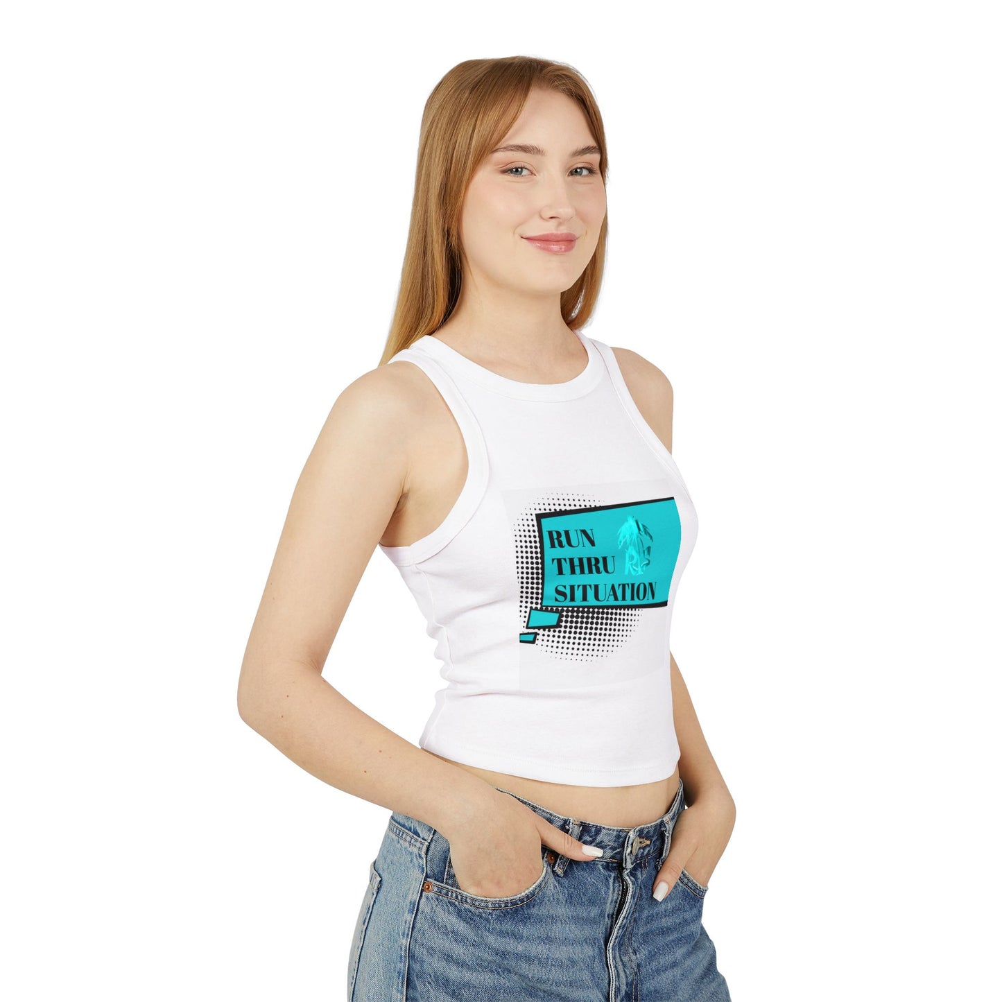 Women's Micro Rib Racer Tank Top