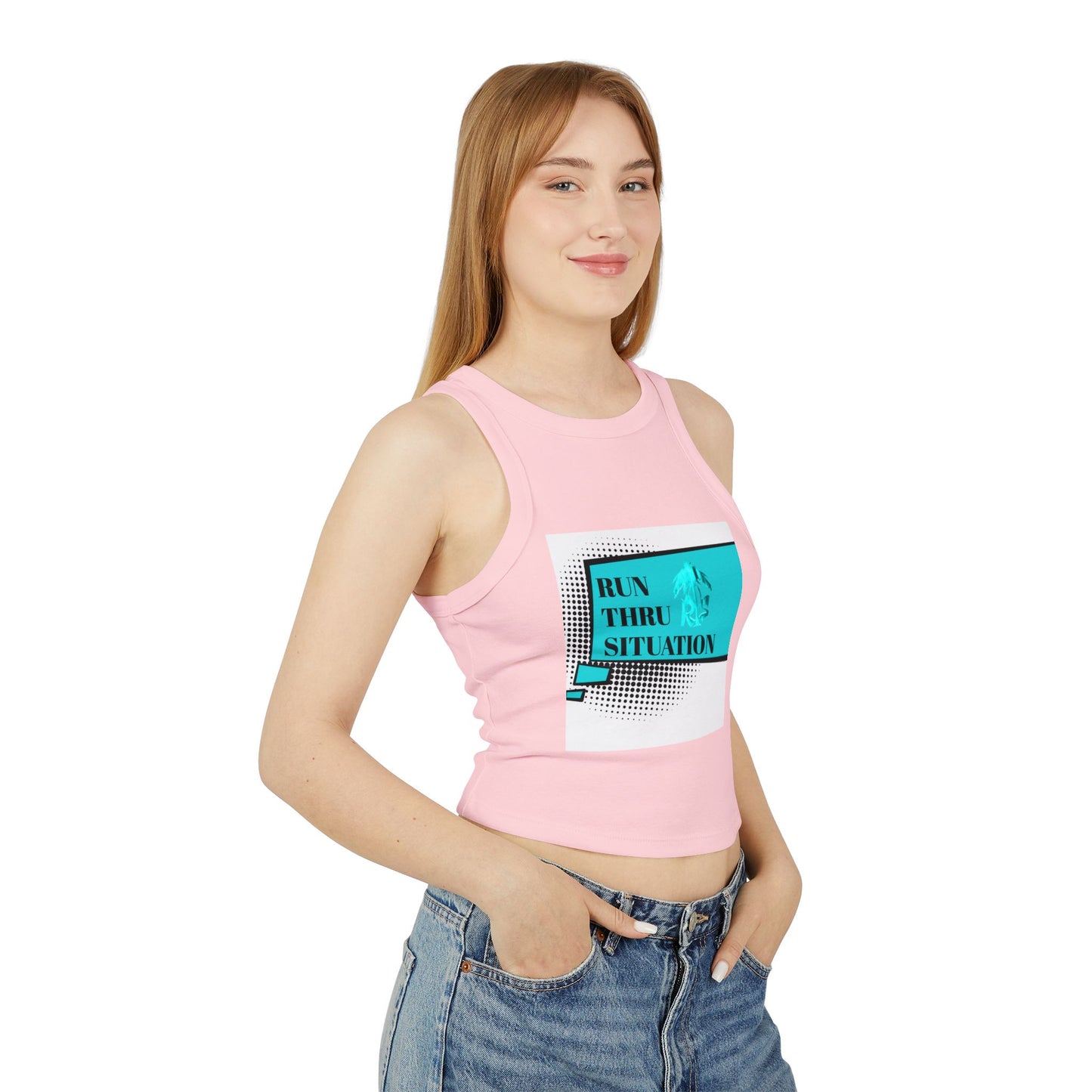 Women's Micro Rib Racer Tank Top