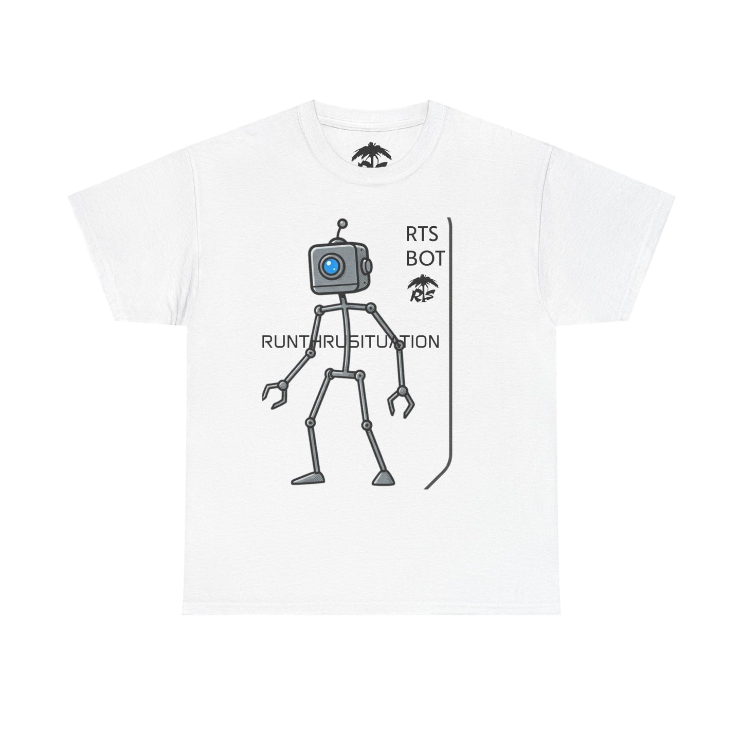 Robot Graphic Tee — "Run the Situation" Tech Bot T‑Shirt