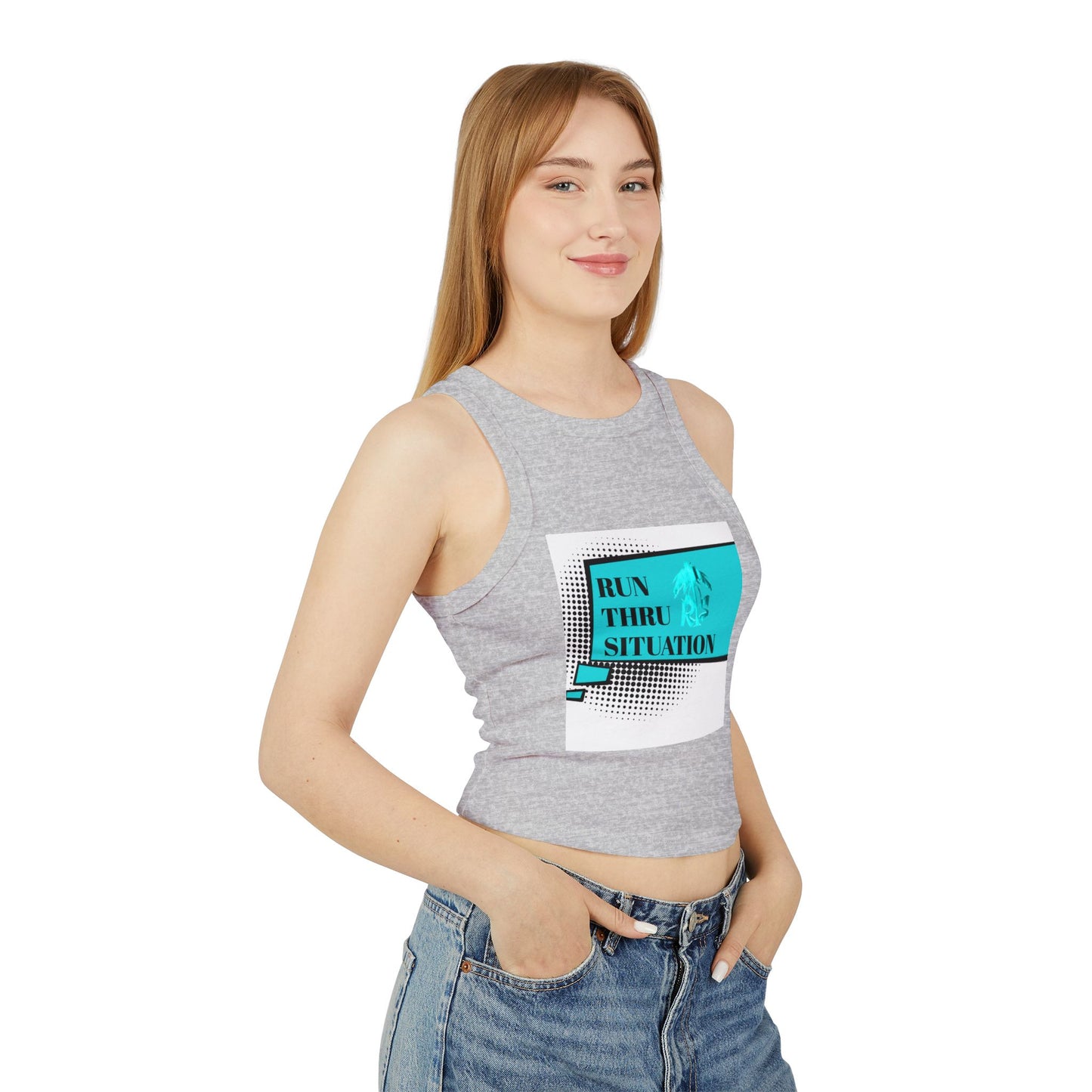 Women's Micro Rib Racer Tank Top