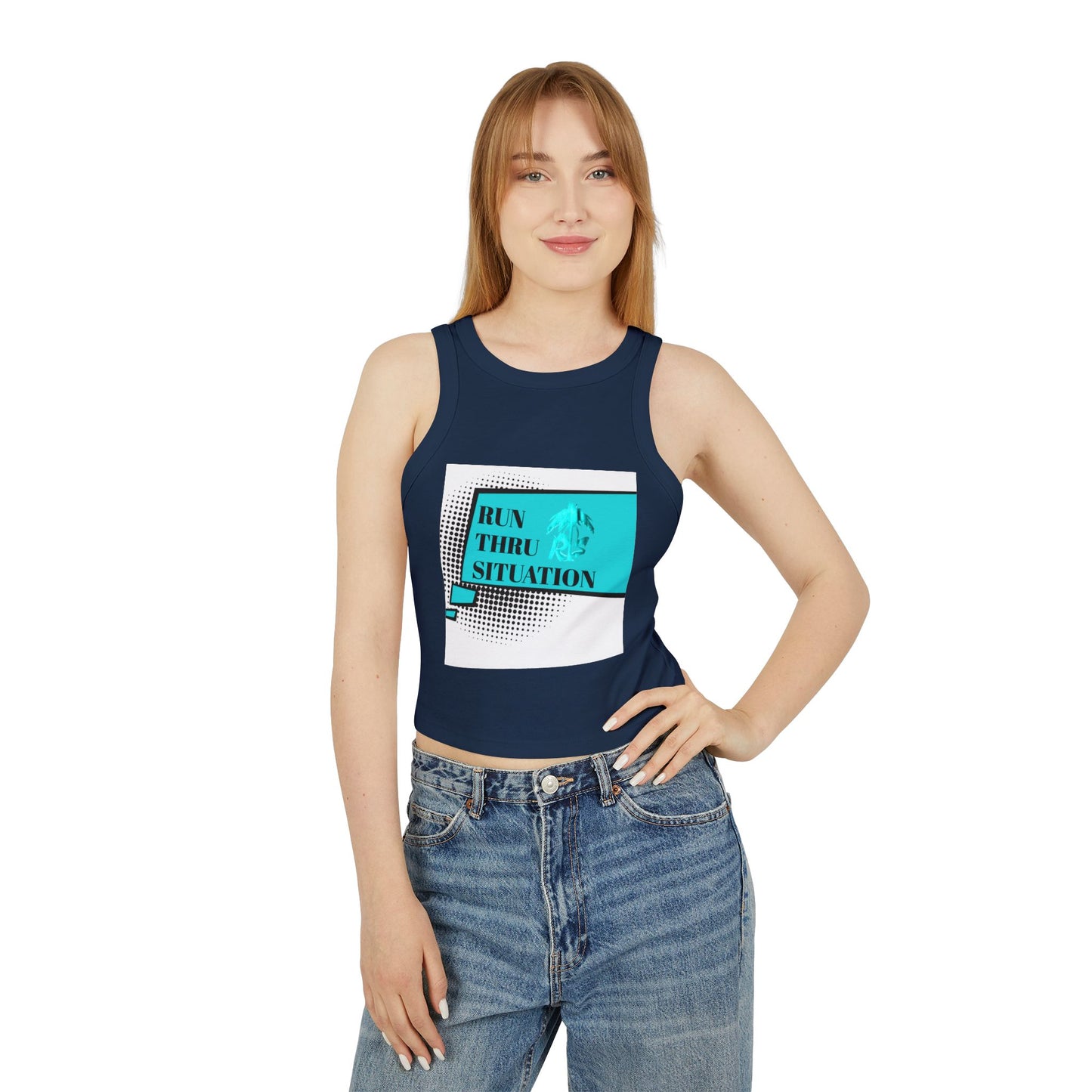 Women's Micro Rib Racer Tank Top