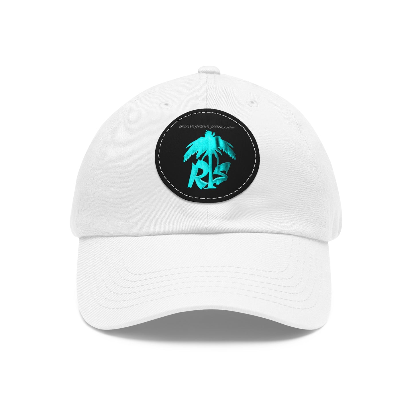Dad Hat with Leather Patch (Round)